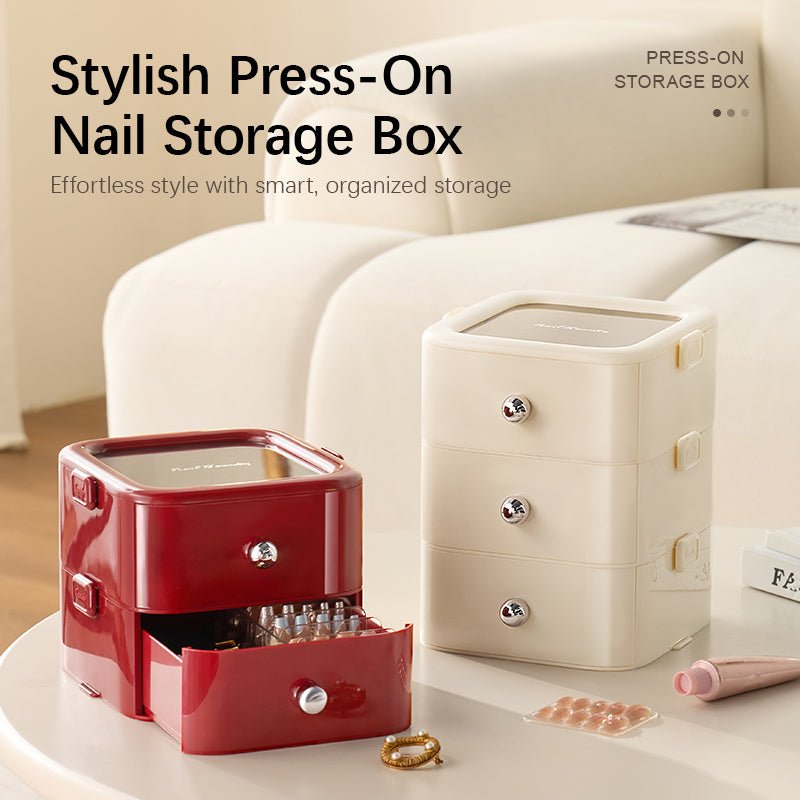 Press - On Nail Storage Box - Auranest Home